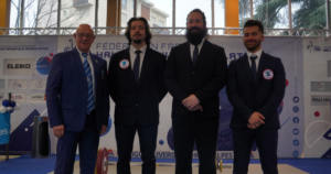 Nouveaux arbitres NAT - de droite à gauche Tom Blanchard, Fabien Couturier, Merlin Seneclauze