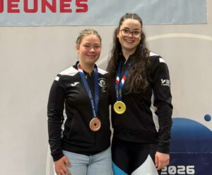 Les médaillées du CH Arbresle Eglantine Faure et Emeline Laurent aux France Jeunes 2026